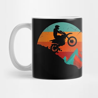 Retro motorcycle Adventure in the Mountains Mug